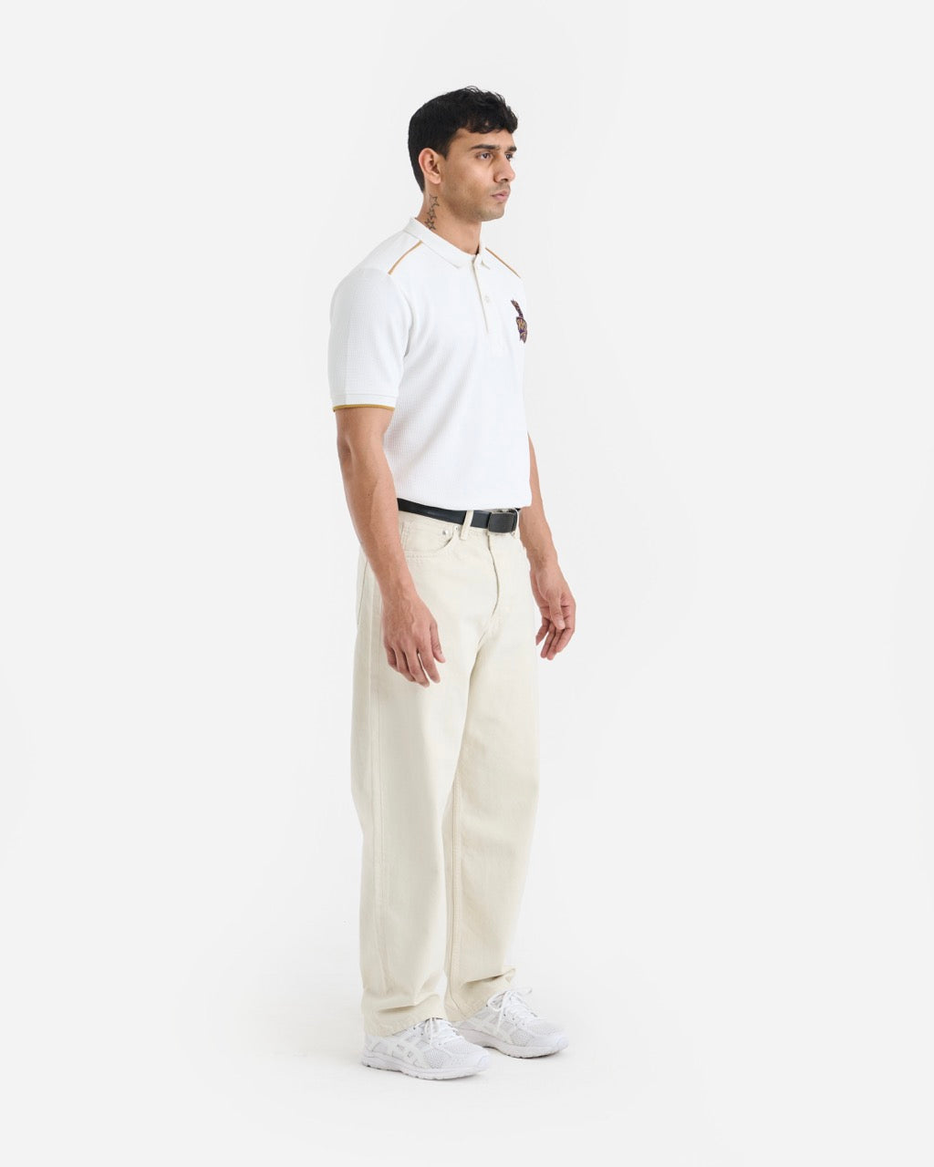 KKR White Travel Polo