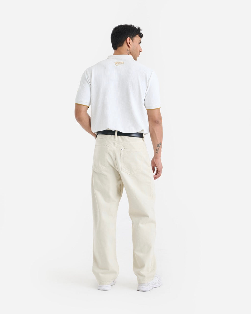 KKR White Travel Polo