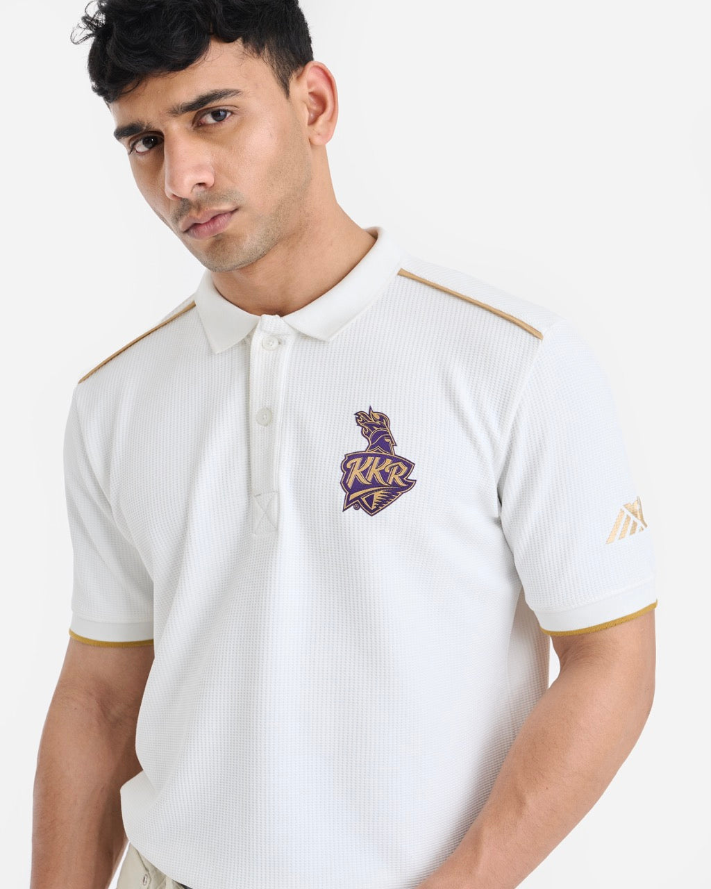 KKR White Travel Polo