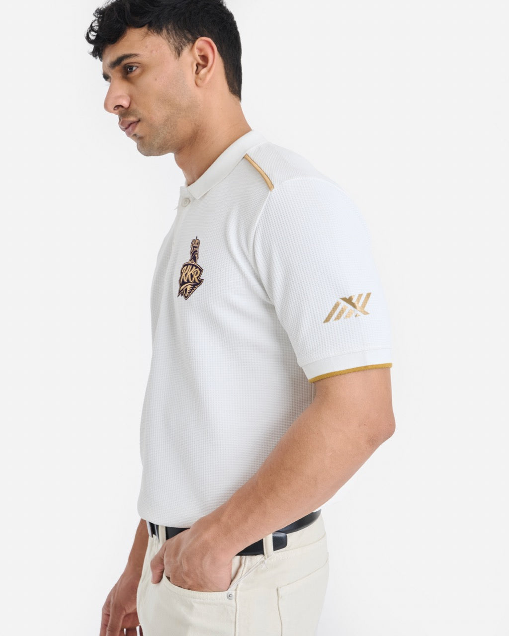 KKR White Travel Polo