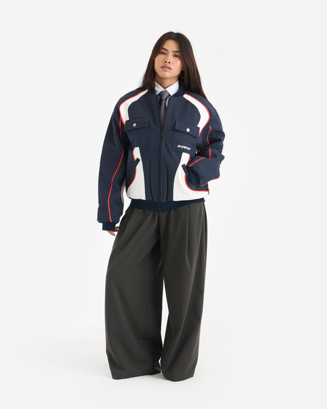 GRIDBLOCK BOMBER VARSITY - UNISEX