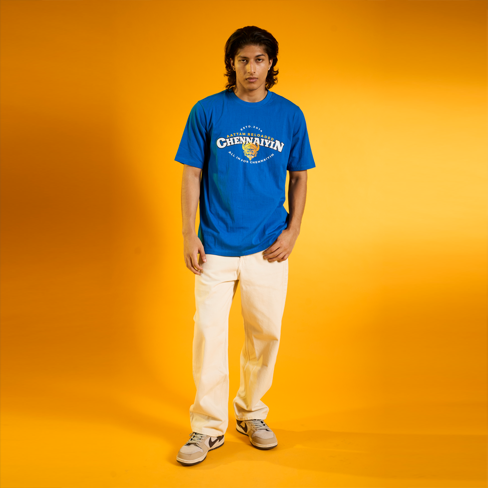 Chennaiyin FC Official Casual T-Shirt 2024-25-Blue