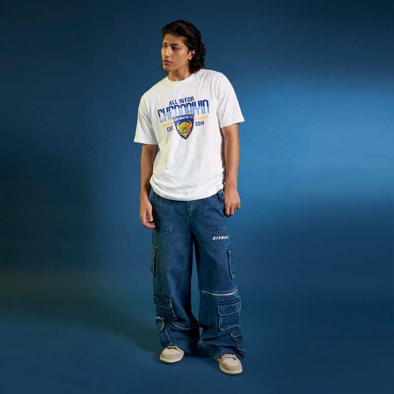 Chennaiyin FC-Official Casual T-Shirt 2024-25-White