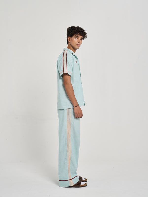 Heartline Striped Coord Shirt