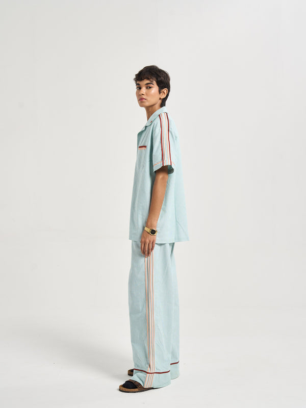 Heartline Striped Coord Shirt