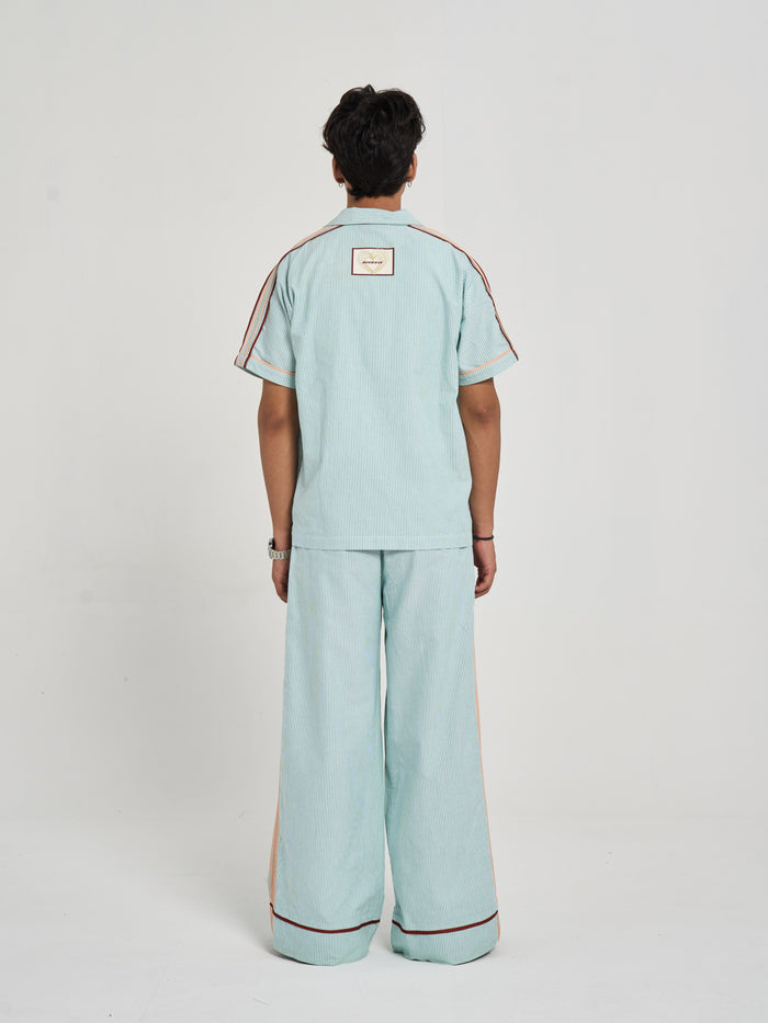 Heartline Striped Coord Shirt