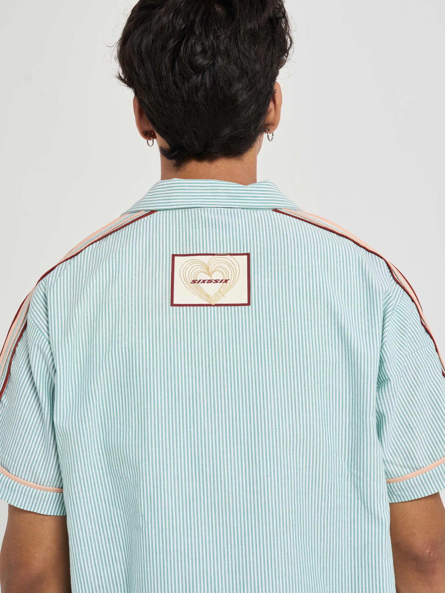 Heartline Striped Coord Shirt