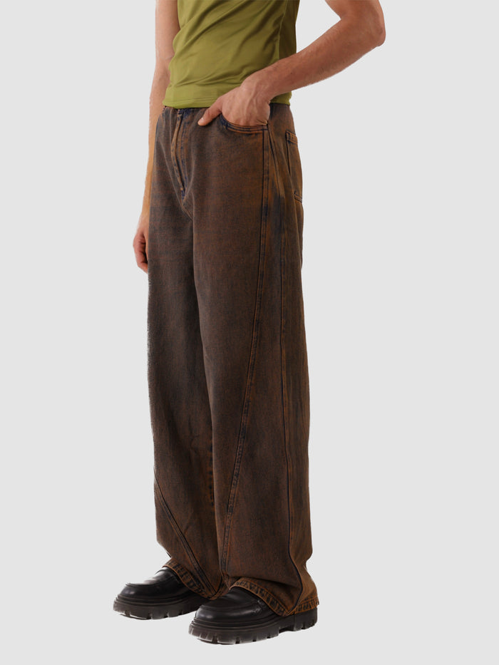 OVERSIZED JEANS IN DUNE