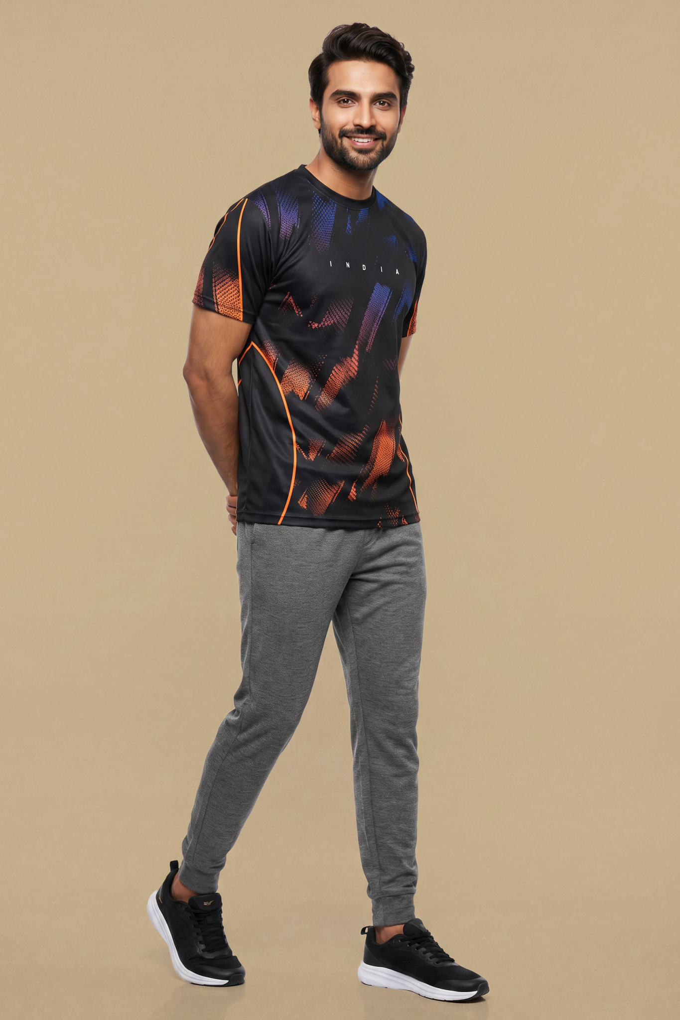 Official Team India Black Stadium Jersey