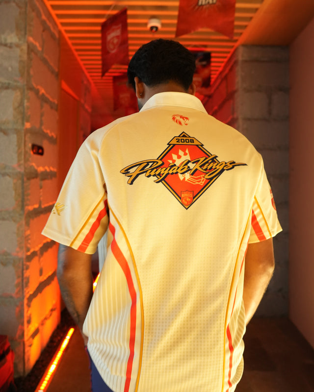PBKS PLAYER OVERSIZED POLO IN BEIGE