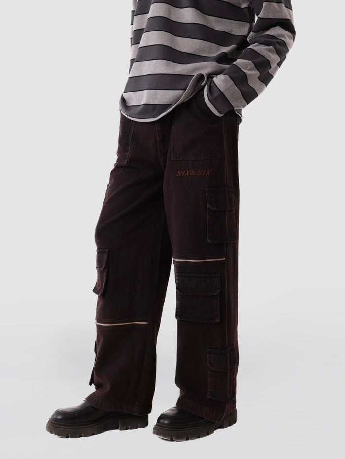 DENIM CARGOS IN OBSIDIAN