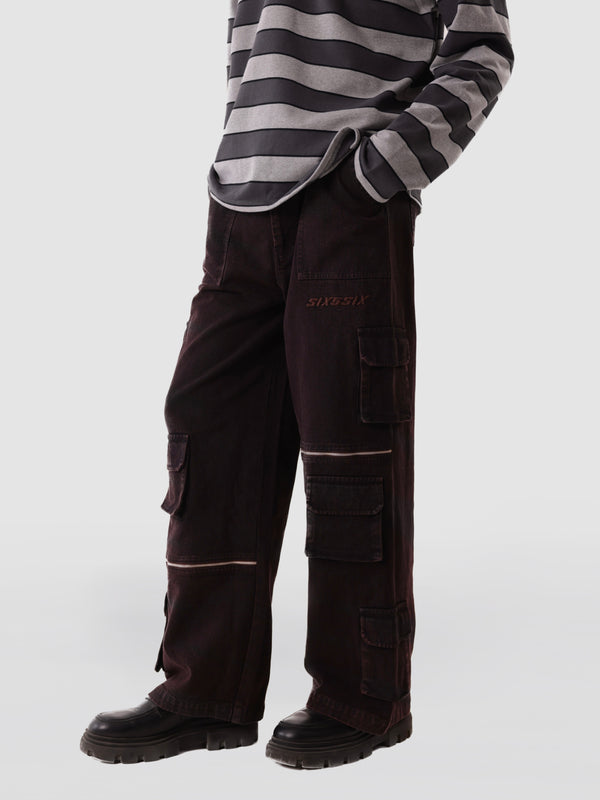 DENIM CARGOS IN OBSIDIAN