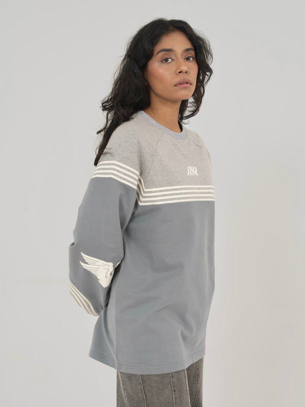 GLACIER TEE IN SLATE GREY