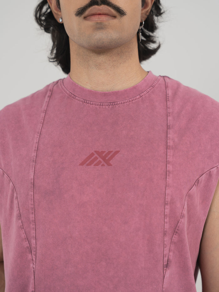 AFTERBURN MUSCLE TEE IN MAUVE