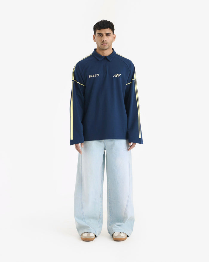 BASELINE TEE IN BLUE