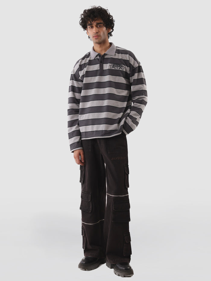 DENIM CARGOS IN OBSIDIAN