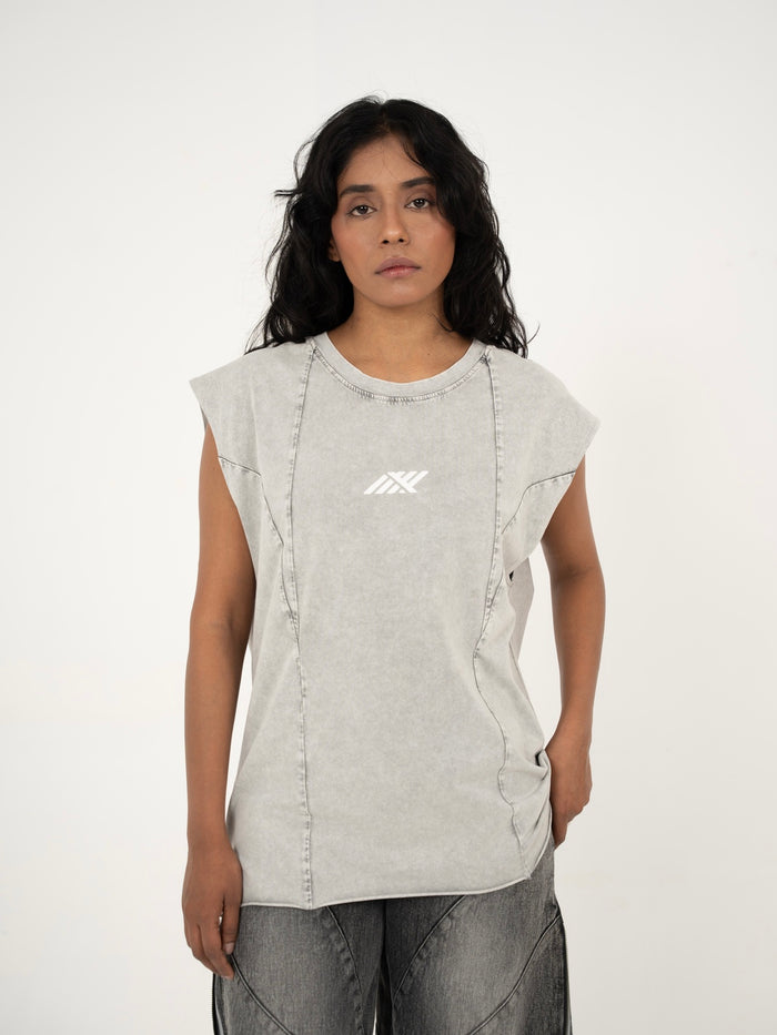 AFTERBURN MUSCLE TEE IN CONCRETE