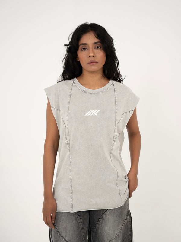 AFTERBURN MUSCLE TEE IN CONCRETE