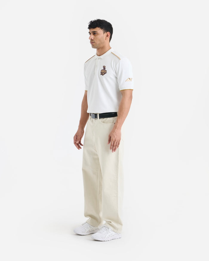 KKR White Travel Polo