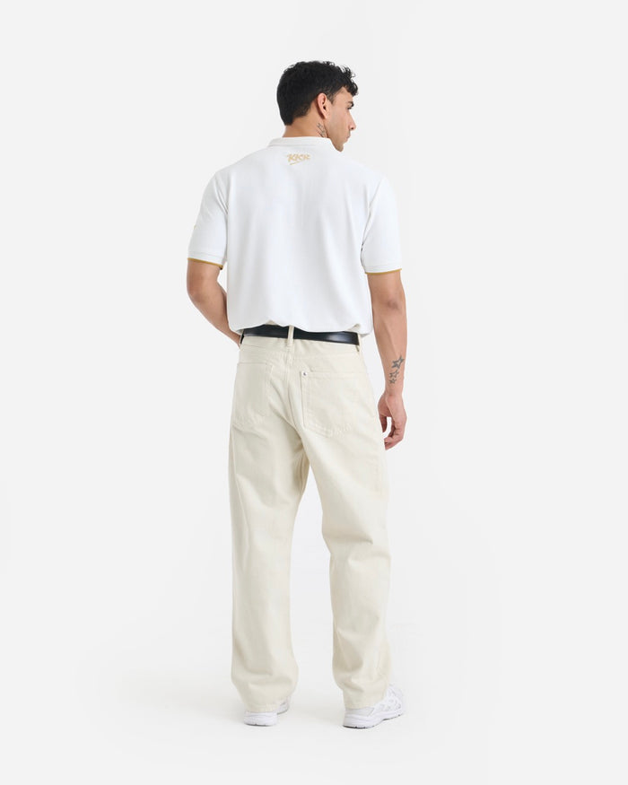 KKR White Travel Polo