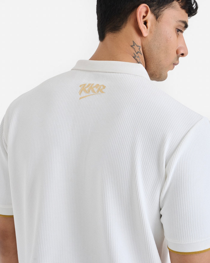 KKR White Travel Polo