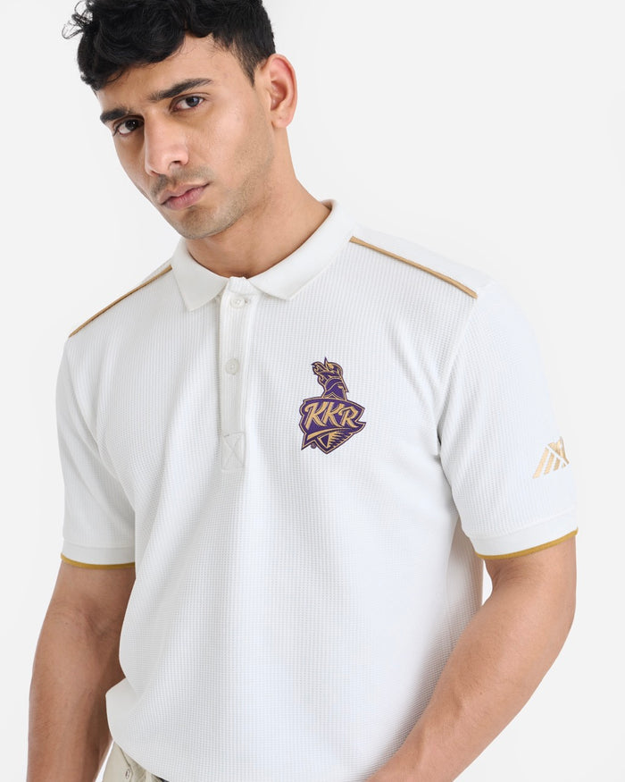 KKR White Travel Polo