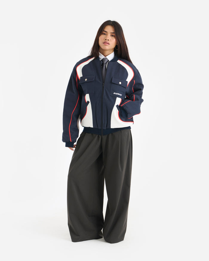 GRIDBLOCK BOMBER VARSITY - UNISEX