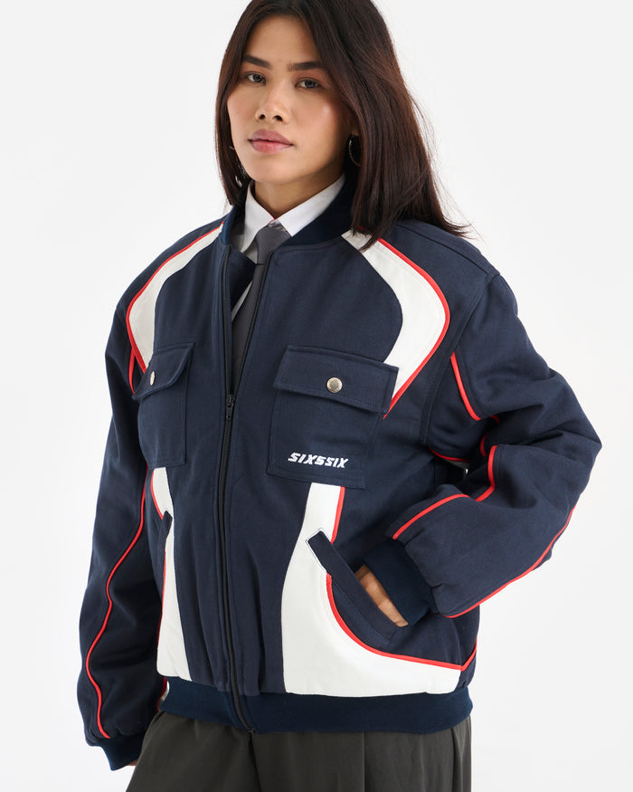 GRIDBLOCK BOMBER VARSITY - UNISEX