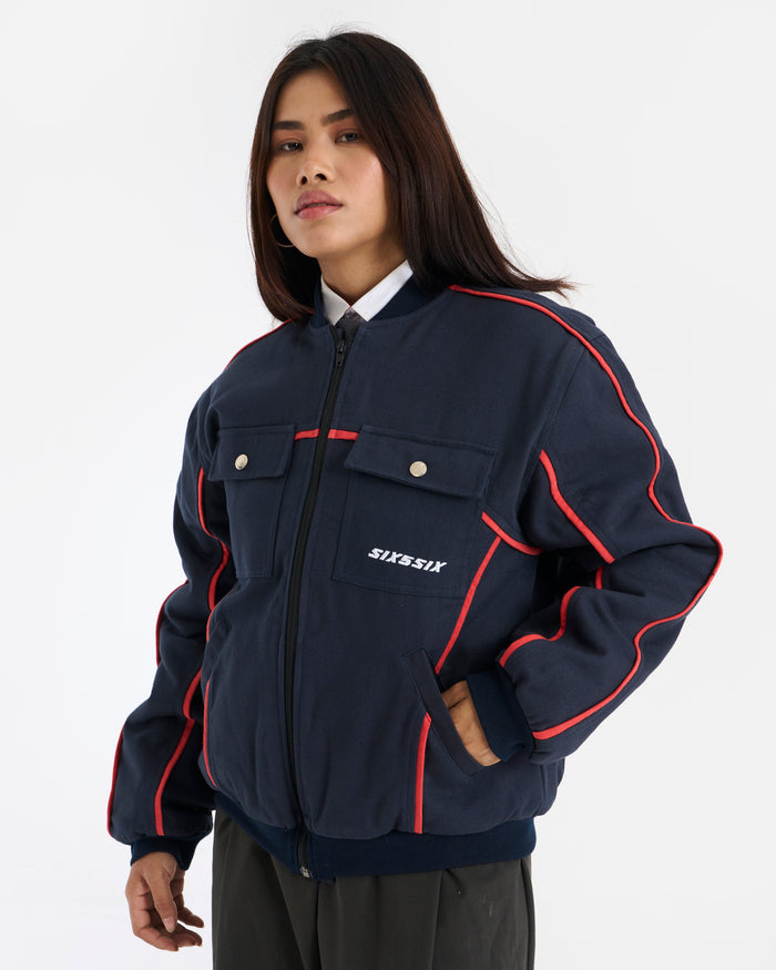 GRIDLINE BOMBER VARSITY - UNISEX