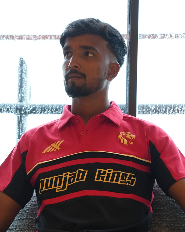 PBKS Player Polo in Red & Black