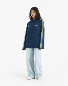 BASELINE TEE IN BLUE