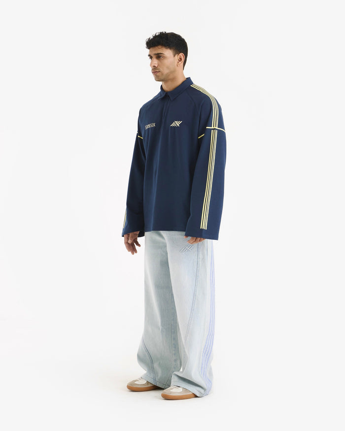 BASELINE TEE IN BLUE