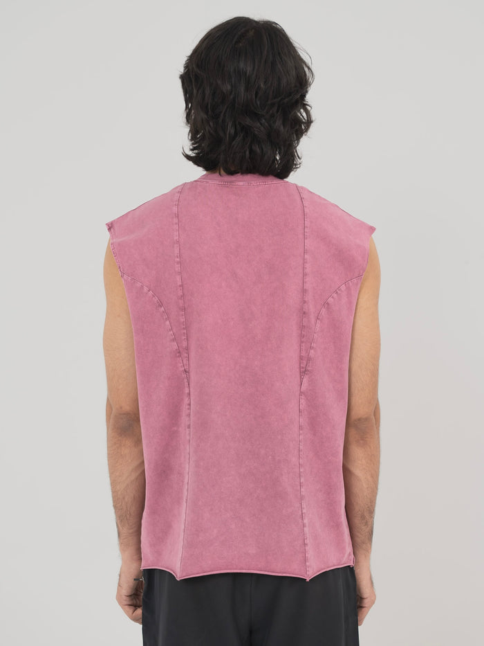 AFTERBURN MUSCLE TEE IN MAUVE