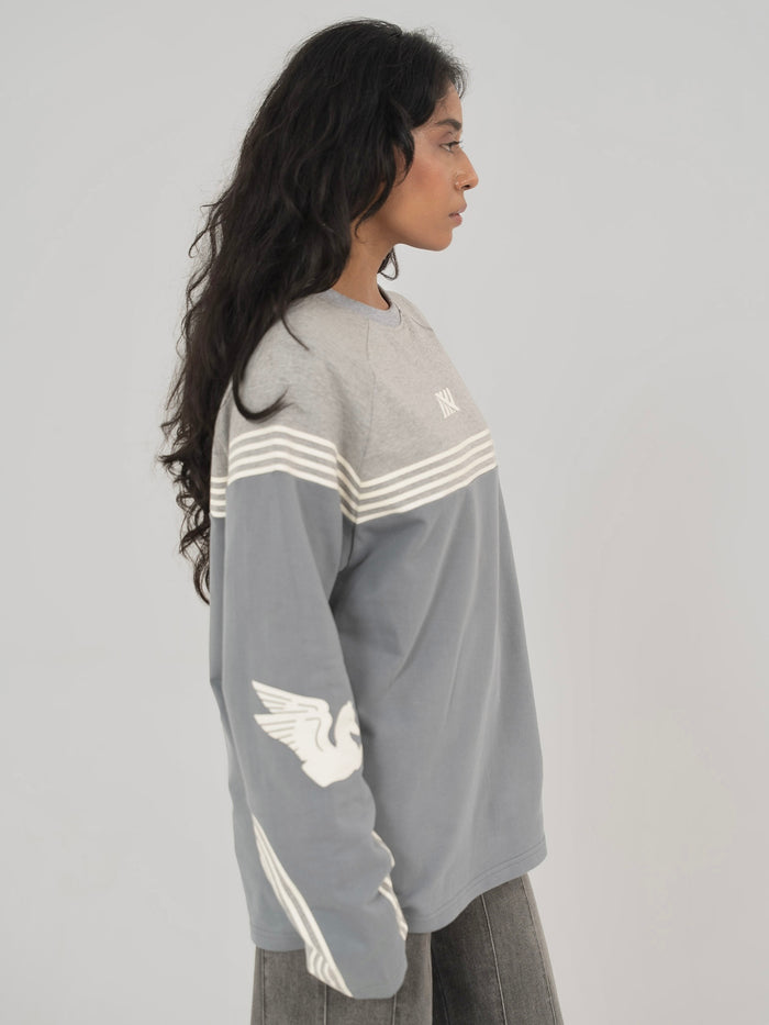 GLACIER TEE IN SLATE GREY