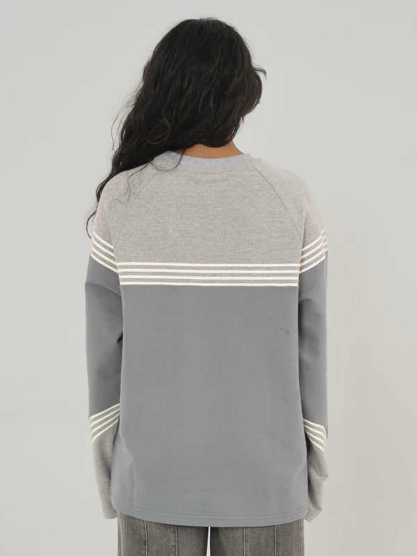 GLACIER TEE IN SLATE GREY