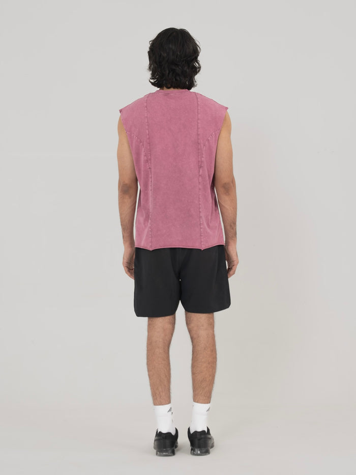 AFTERBURN MUSCLE TEE IN MAUVE