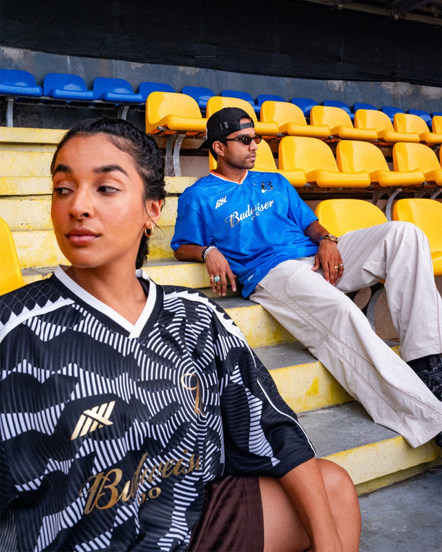 BUDWEISER x SIX5SIX Oversized T20 WC Black & White Jersey