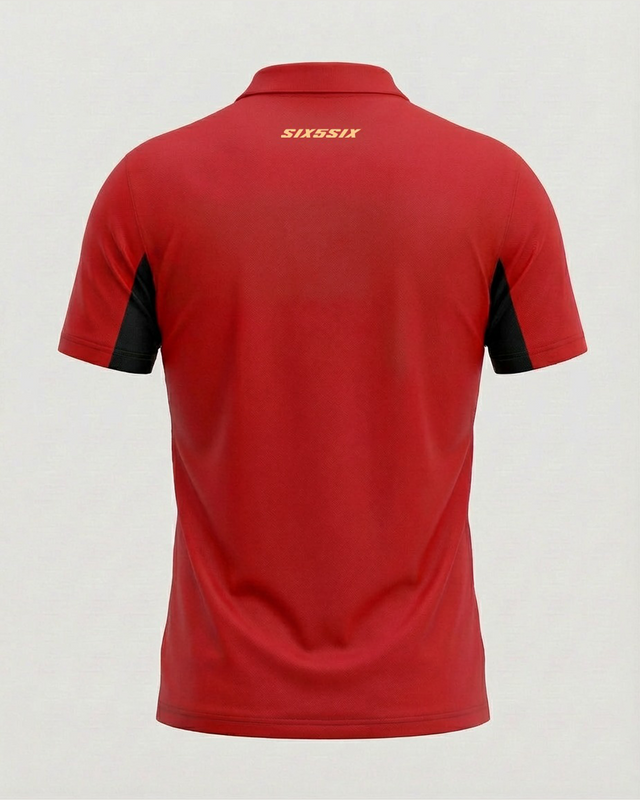 PBKS Player Polo in Red & Black