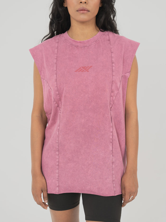 AFTERBURN MUSCLE TEE IN MAUVE