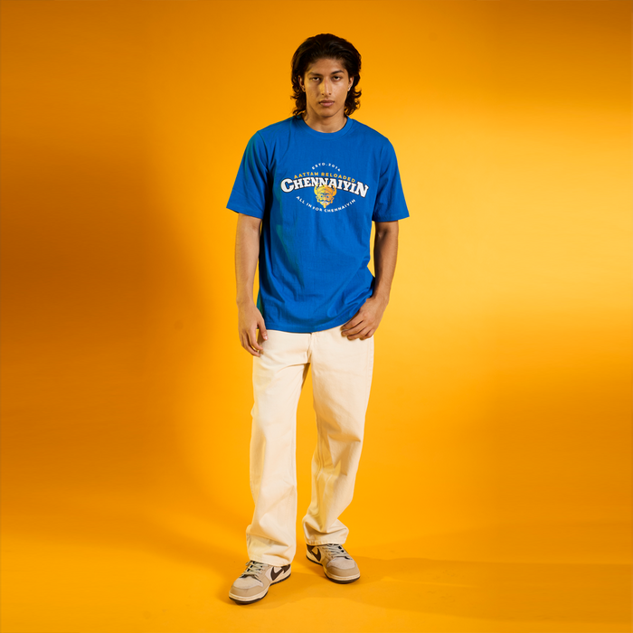 Chennaiyin FC Official Casual T-Shirt  2024-25-Blue