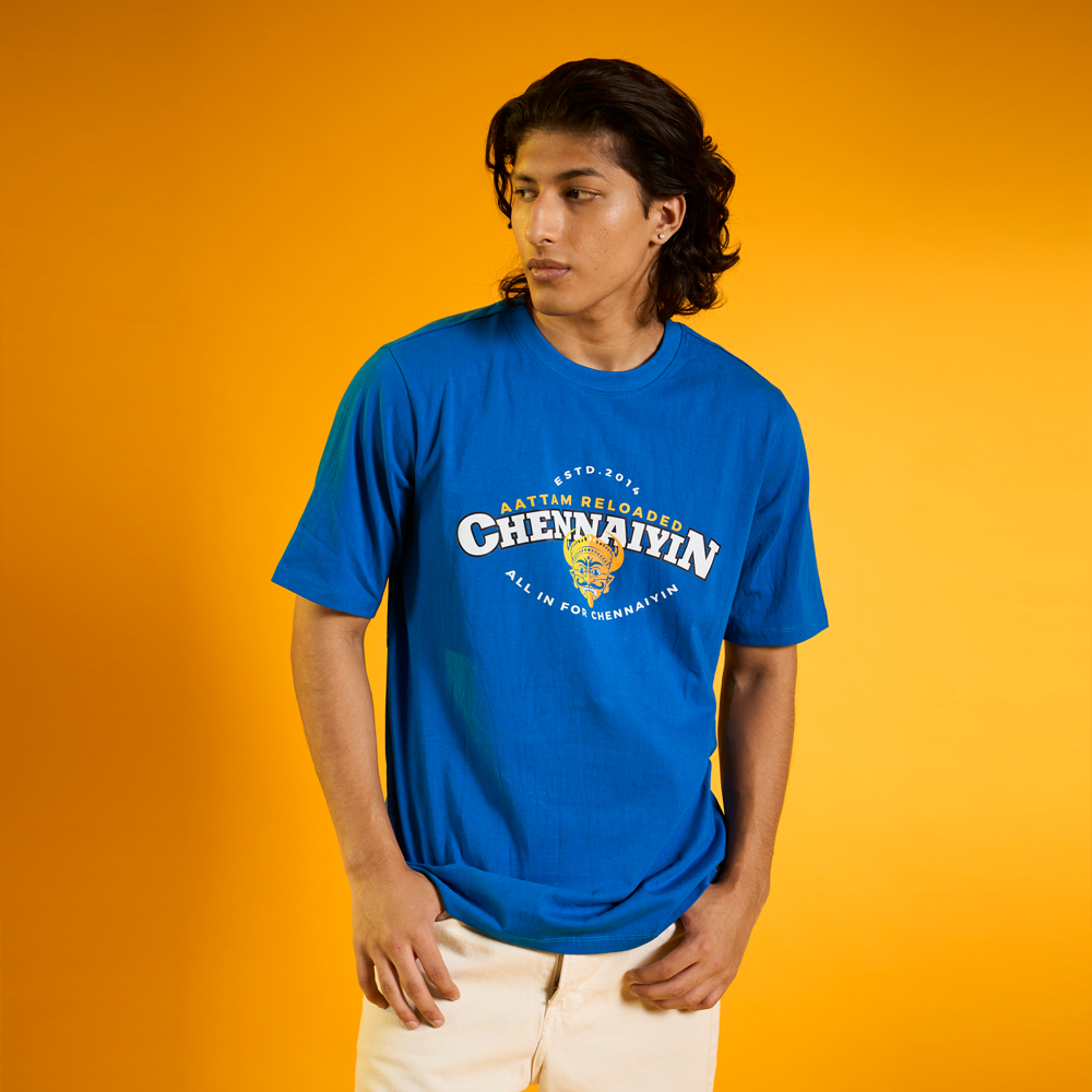 Chennaiyin FC Casual T-Shirt  2024-25-Blue