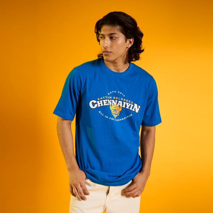 Chennaiyin FC Official Casual T-Shirt  2024-25-Blue