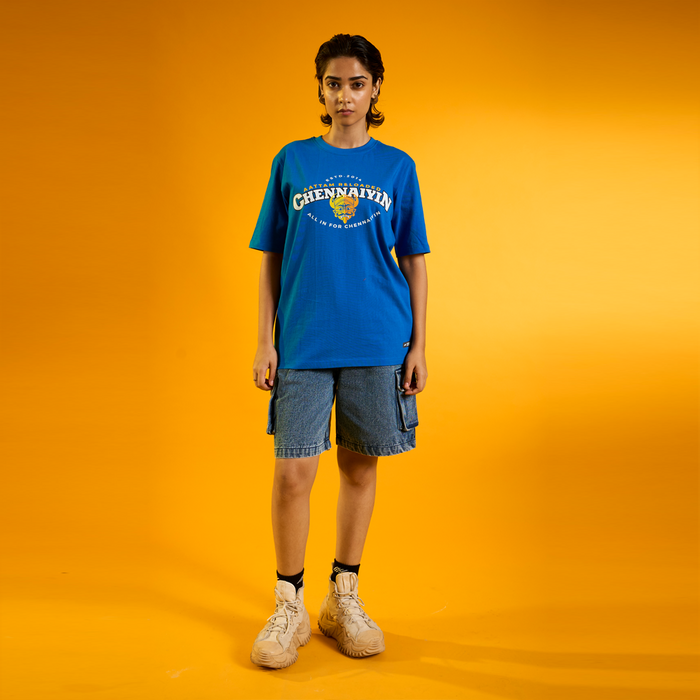 Chennaiyin FC Official Casual T-Shirt  2024-25-Blue