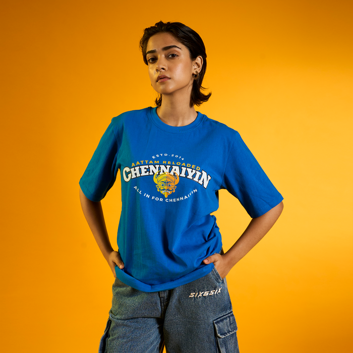 Chennaiyin FC Official Casual T-Shirt  2024-25-Blue
