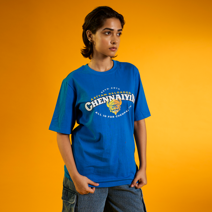 Chennaiyin FC Official Casual T-Shirt  2024-25-Blue