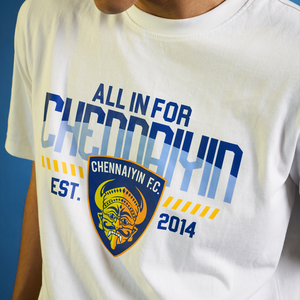 Chennaiyin FC Casual T-Shirt  2024-25-White