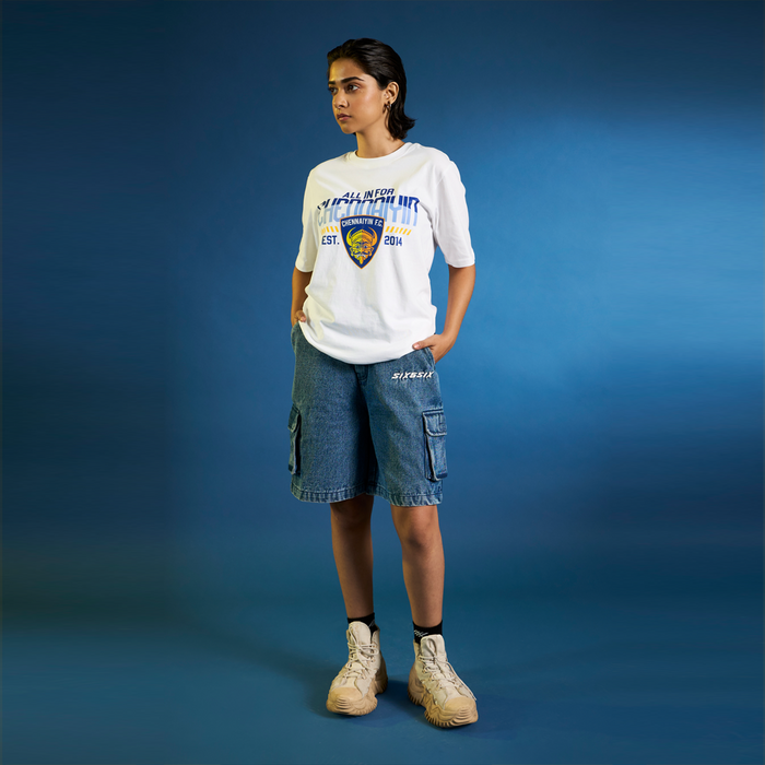 Chennaiyin FC-Official Casual T-Shirt  2024-25-White