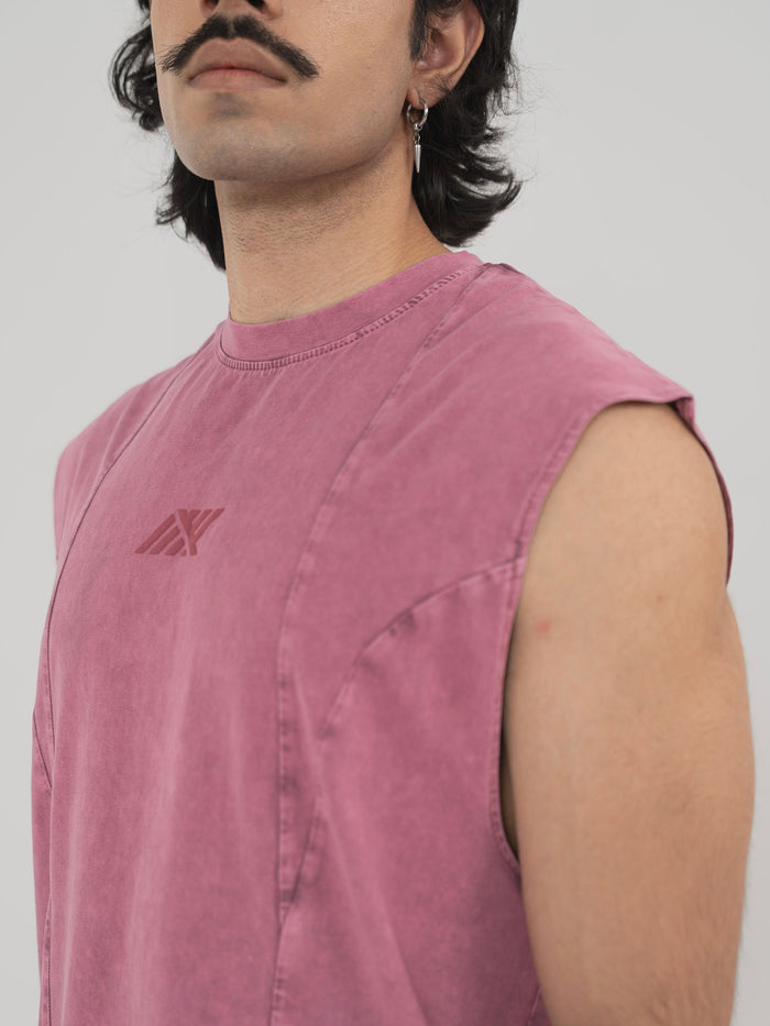 AFTERBURN MUSCLE TEE IN MAUVE