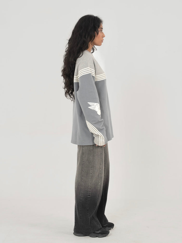 GLACIER TEE IN SLATE GREY