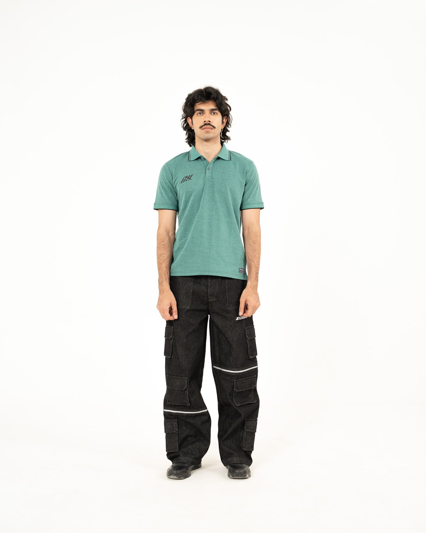 SHORE RELAXED POLO IN EMERALD